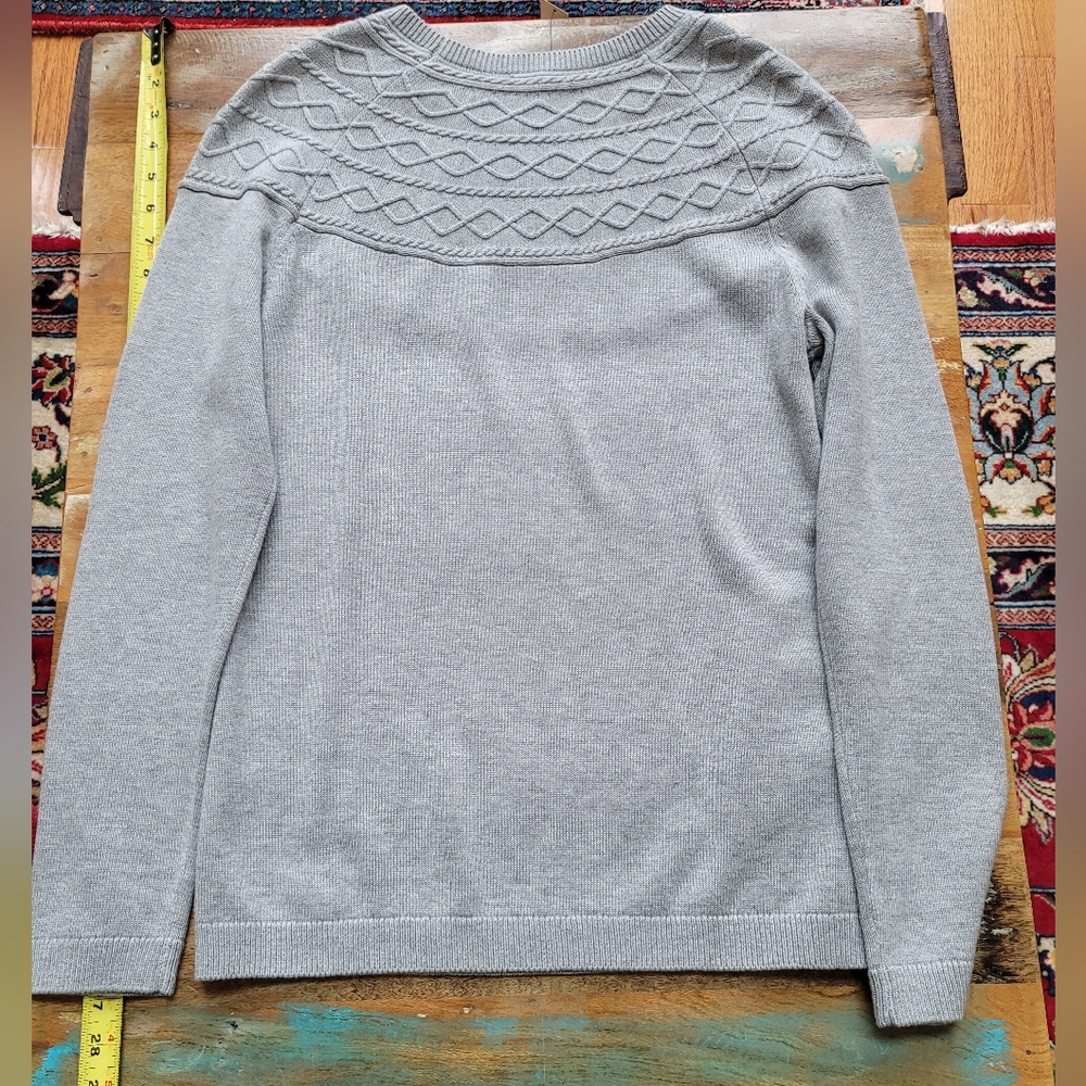 Talbots Gray Sweater M - Picture 2 of 4